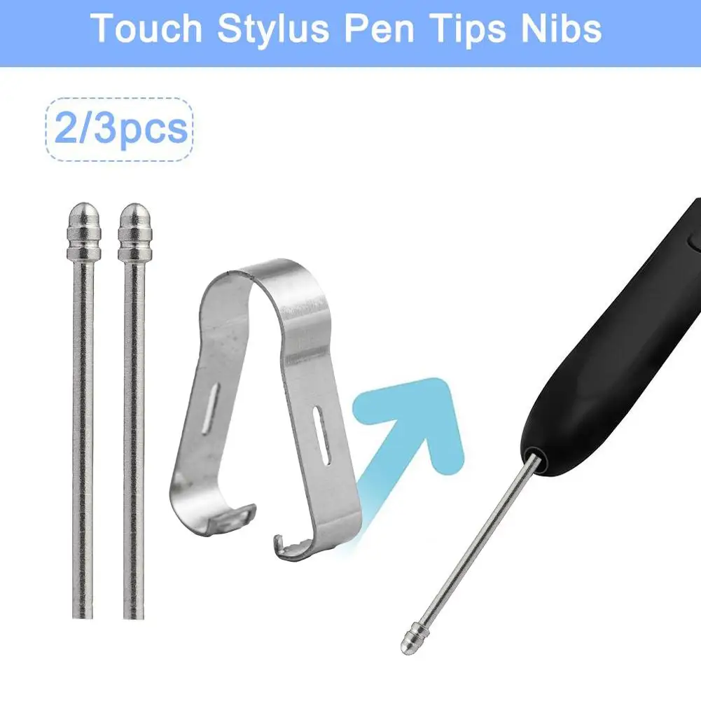 Titanium Alloy Silver For Samsung Galaxy Tab S6 S7 S8 S9 S23 Note 10/20 Tablet Pencil Nib Wear Resistant Replacable Stylus W7H4