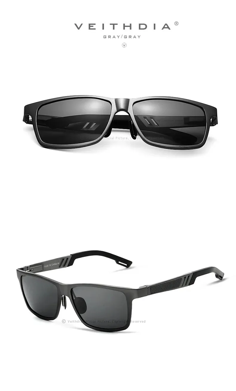 Veithdia Herren Sonnenbrille Aluminium polarisierten Spiegel Sonnenbrille fahren Sport brille Brillen Zubehör für männliche Frau v6560 – Detail 29