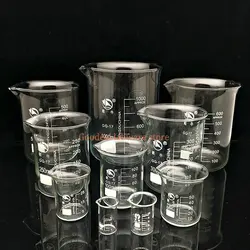 Laboratory High temperature resistant glass beaker, 5-2000ml different size combination beaker set