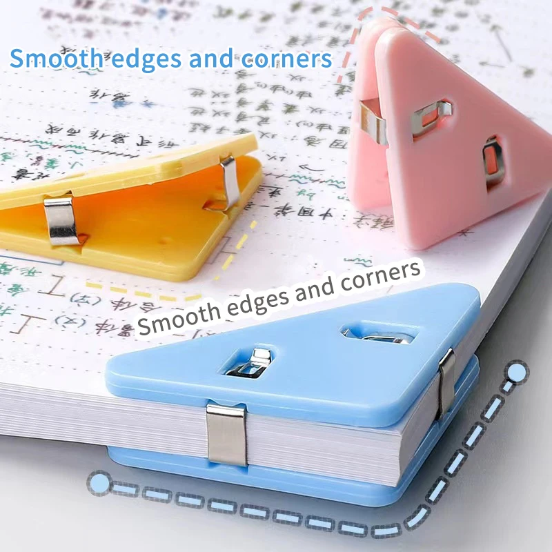 

Новые 20 шт. цветных треугольных зажимов для бумаг, зажимы для книг, угловые зажимы для бумаги, для хранения на столе, для полок, канцелярских принадлежностей, органайзер для рабочего стола