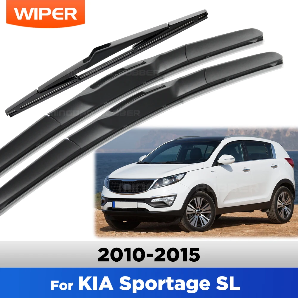 

For KIA Sportage SL 2010-2015 2011 2012 2013 2014 Wiper Front & Rear Wiper Blades Windshield Windscreen Window Brushes 24"18"12"