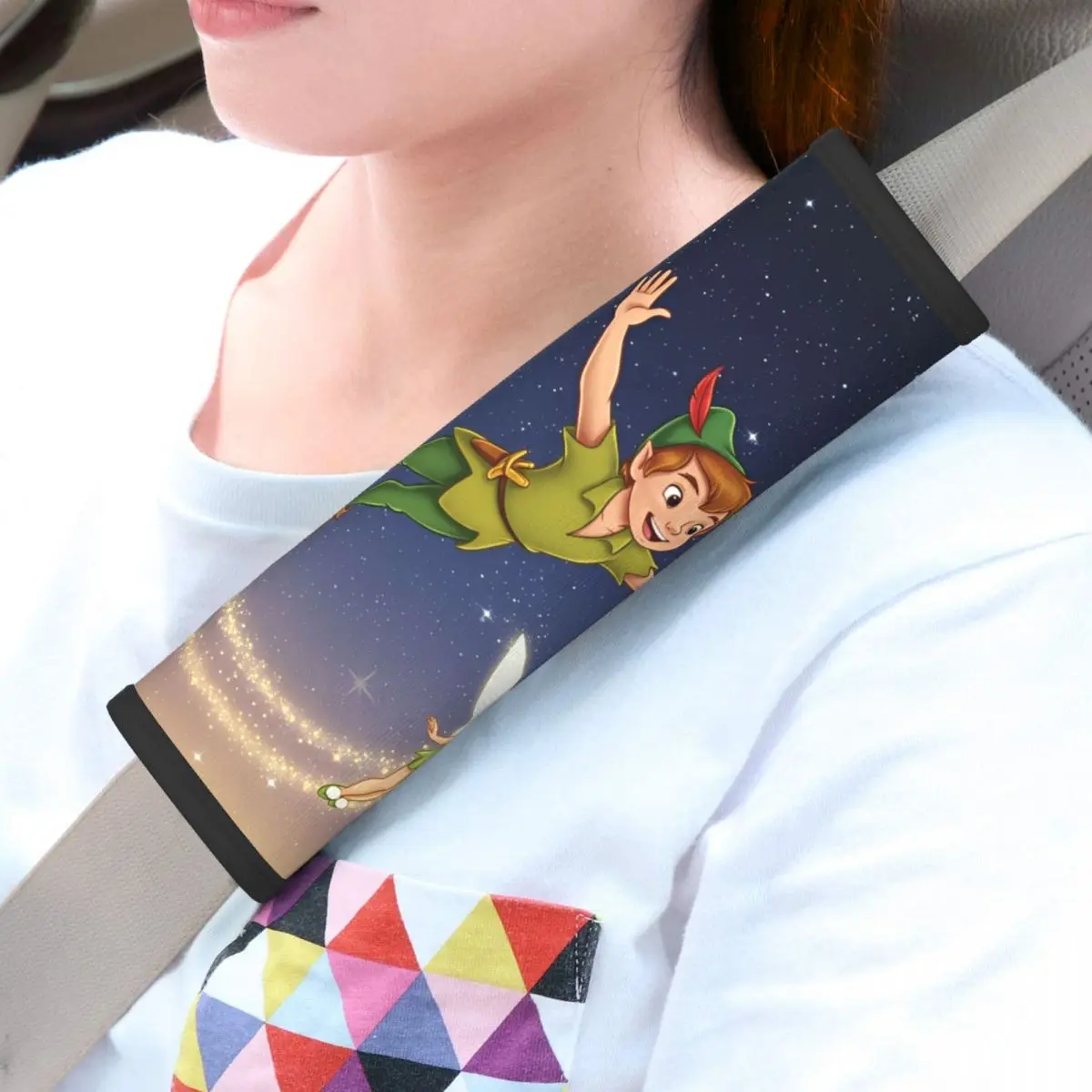 

Peter Pan Car Seat Straps Shoulder Pads Super Soft Seat Belt Covers for Long Flight