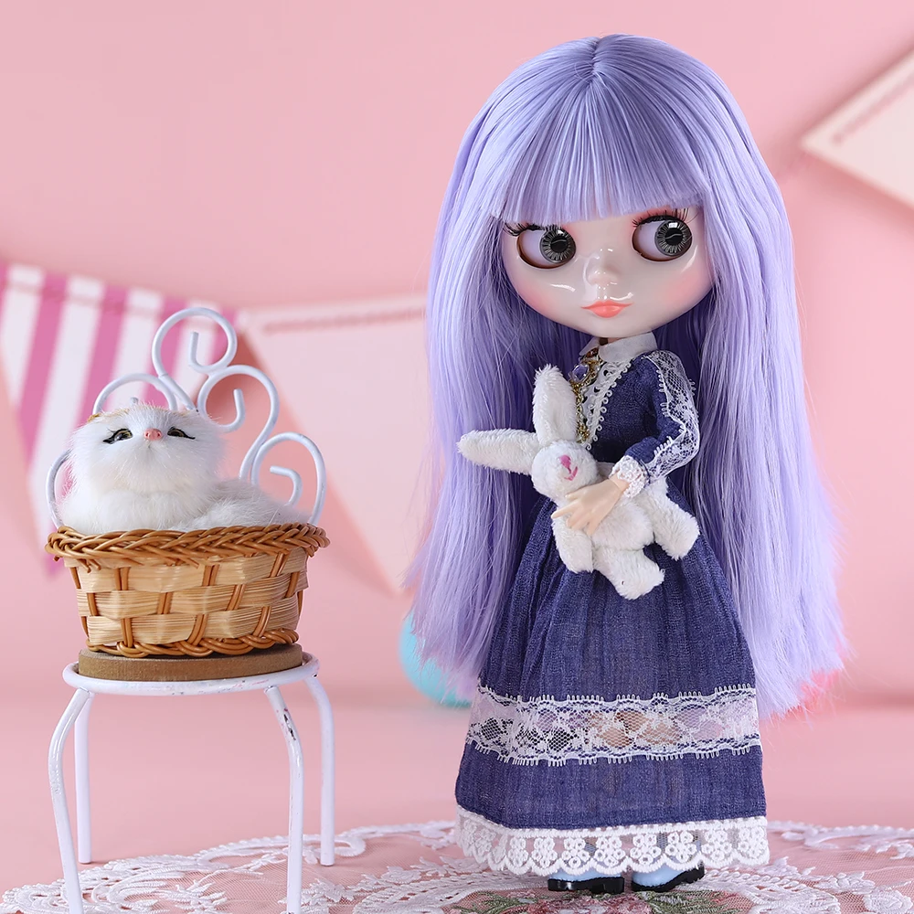 ICY DBS Blyth Doll Cold Color Change Hair Joint Body White Skin 1/6 30cm Girl Gift Anime SD