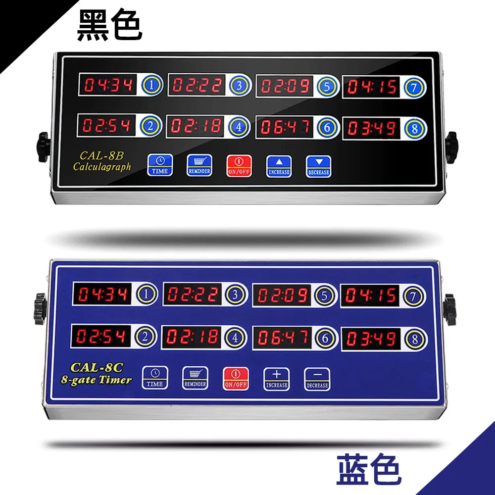 Kitchen timer, reminder, loud sound, cross-border explosion, commercial European eight-channel stainless steel timer