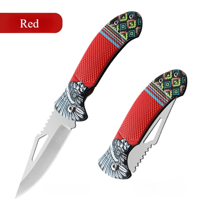 Stainless Steel Kitchen fruit Knife Folding Portable Knife camping outdoor survival utility Nice appearance knife