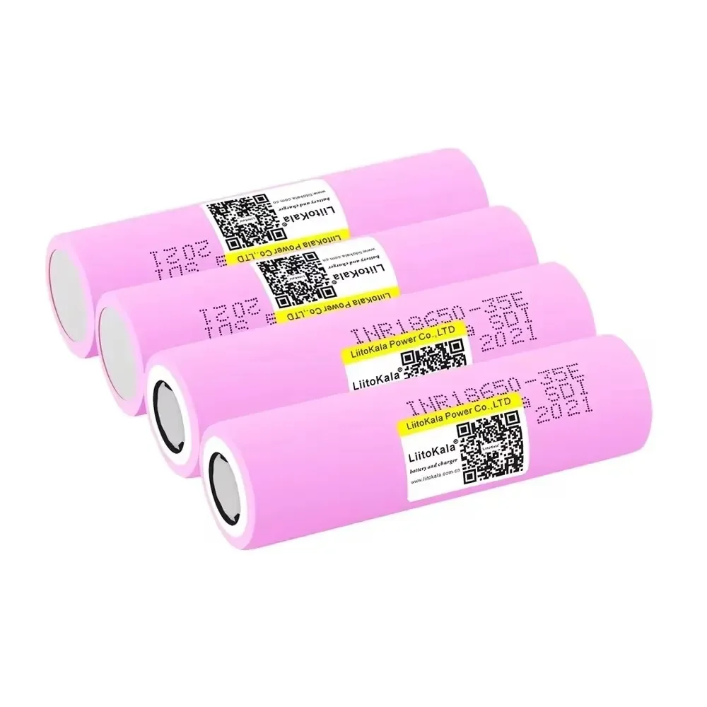 Veitokala % Original INR18650-35E 3.7V 3500mAh Max 13A Décharge Puissance Batterie Pour Batteries De Lampe De Poche