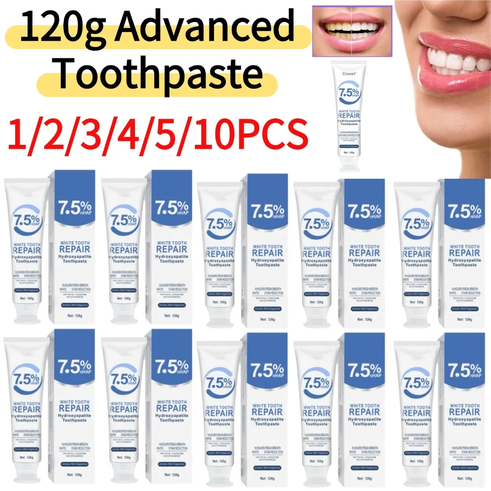 1/2/3/4/5/10PCS 120g Advanced Toothpaste Fluoride-Free Enamel Repair Formula Effectively Prevents Cavities Safe Daily Oral Care