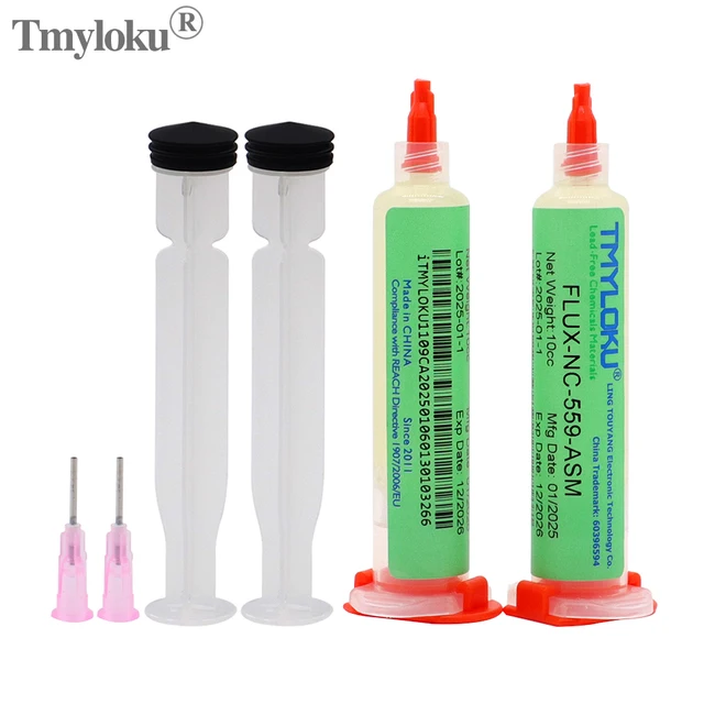 Oryginalna pasta lutownicza TMYLOK NC-559-ASM NC-223-ASM BGA PCB No-Clean Solder Paste Welding Advanced Oil Flux Grease 10cc Pasta lutownicza naprawcza