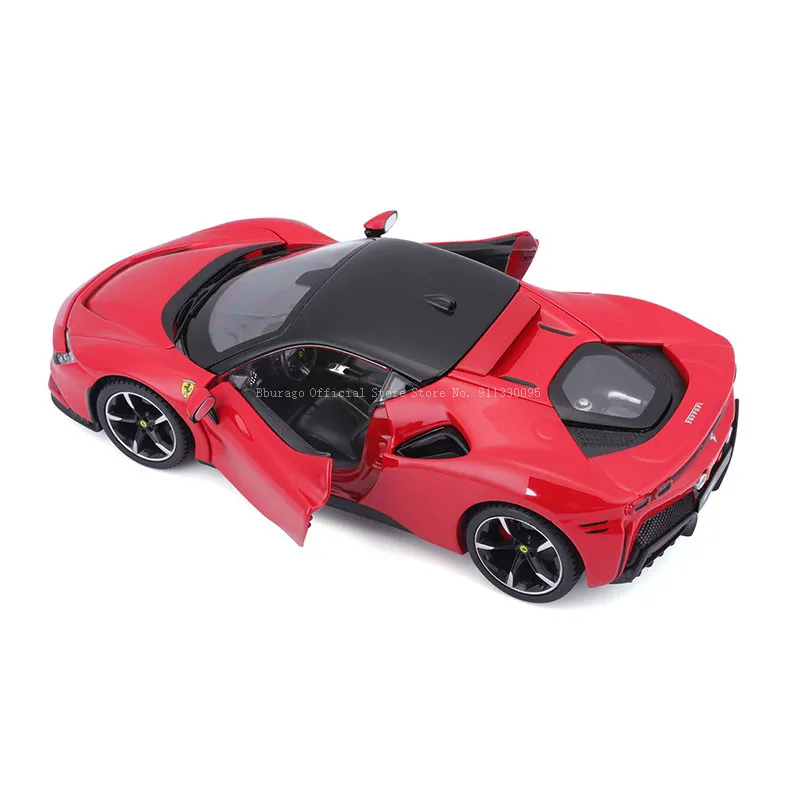 Bburago 1:24 Scale Ferrari SF90 STRADALE Alloy Luxury Vehicle Diecast Cars Model Toy Collection Gift