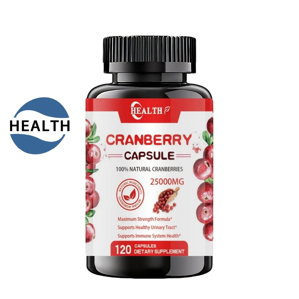 HEALTH Cranberry Concentrate Extract Vitamin C 30000 Mg 120 Caps Triple Potency NonGMO