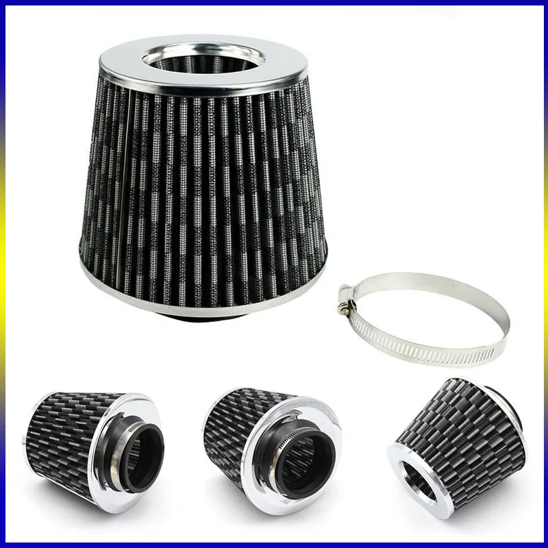 76MM Universal 3 Inch High Flow Cold Air Intake Filter Induction Kit Car Accessories Vehicles Air Filters Sport Power Mesh Cone