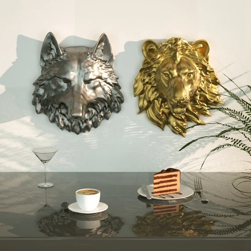 Resin Mol, Mold Stereo Statue Door Decoration Wall Hanging Animal Silicone Mold For Wall Hanging, Window Door Decor