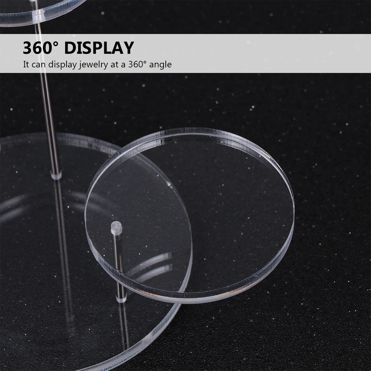 

Sophisticated Acrylic Jewelry Display Rack Multilevel Stand For Necklaces Rings Earrings Watches