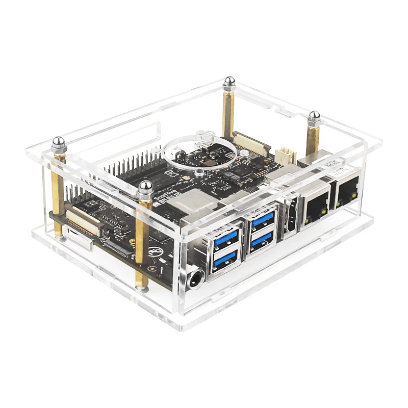 VisionFive 2 RISC-V Acrylic Case Transparent Shell Optional Cooling Fan Protection Box for VisionFive 2 RISC-V StarFive JH7110