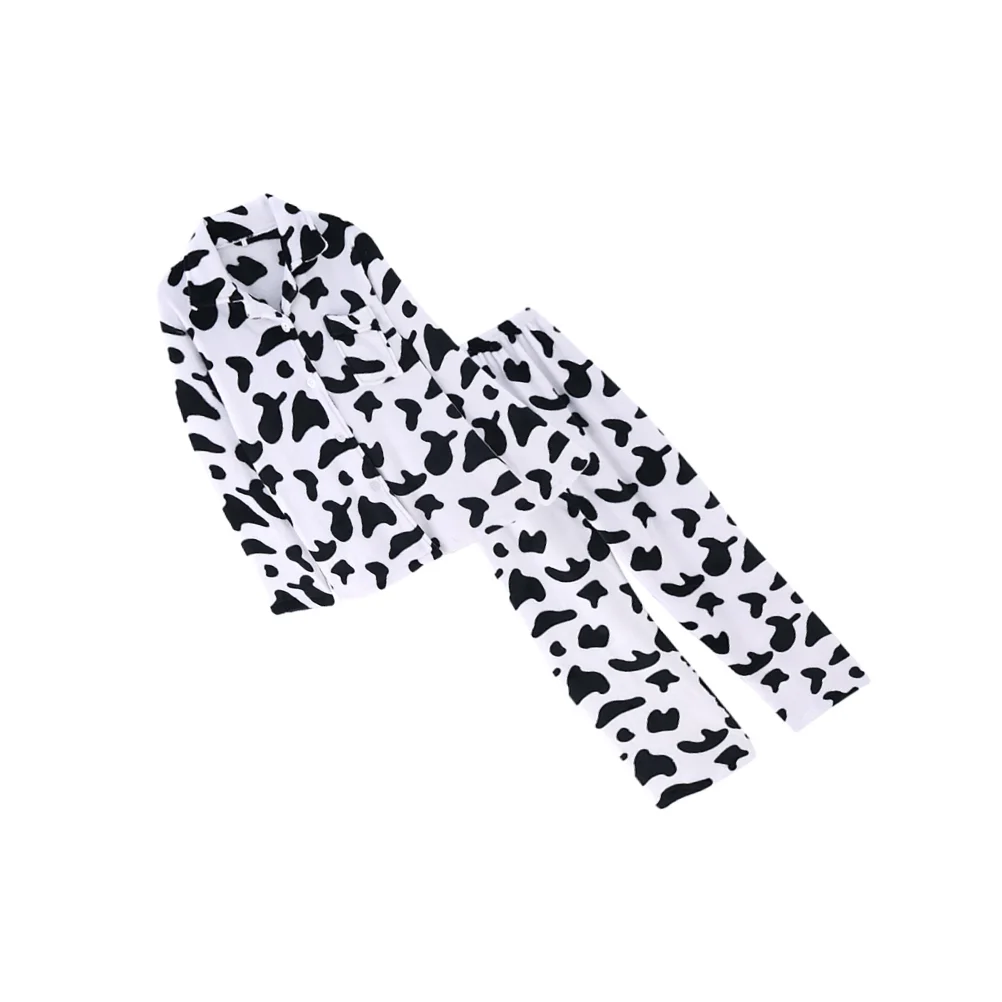 Adults Animal Pajamas Women\'s Cow Womens Nightgowns Cotton Woman Long Sleeve Sleepwear