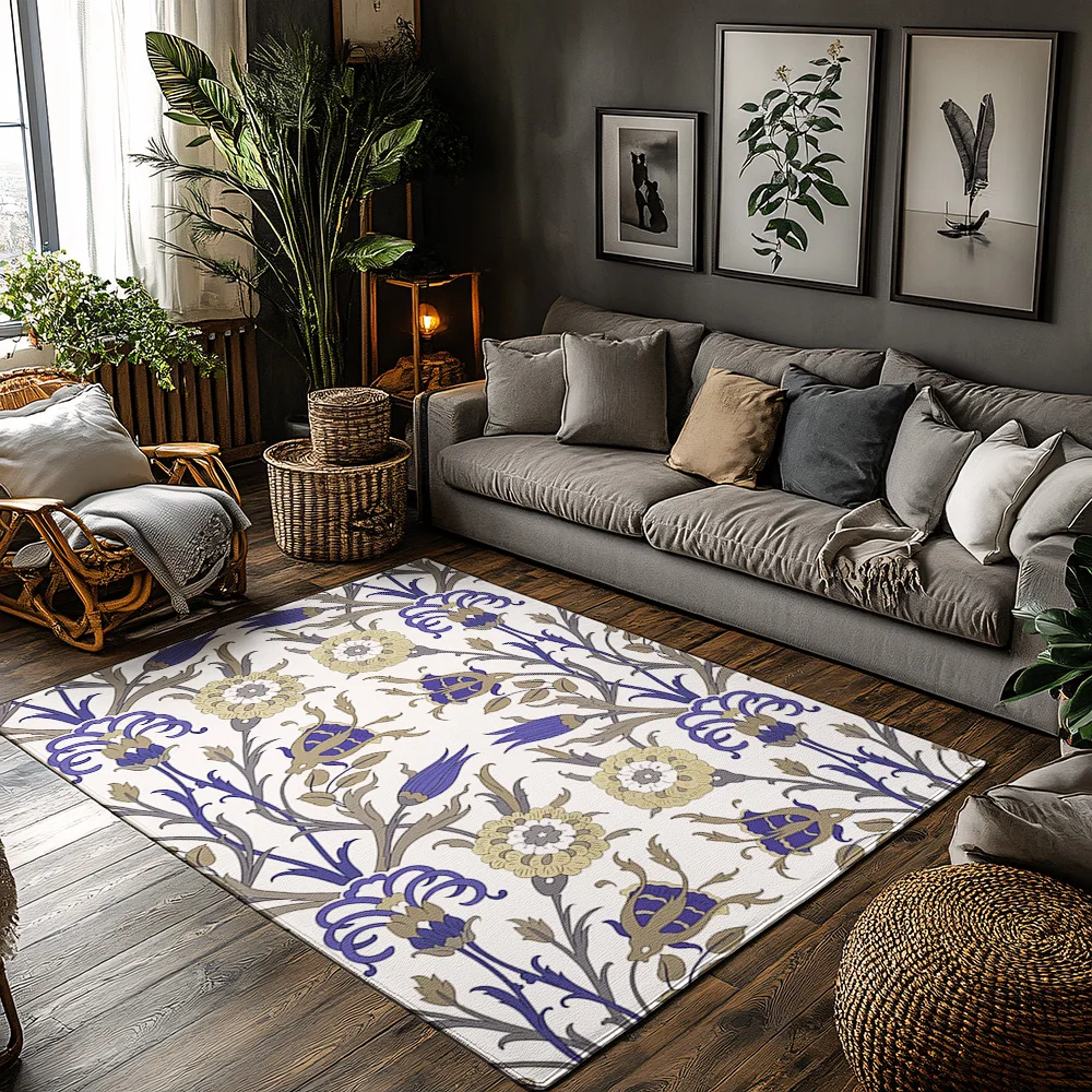 

Elegant Persian Rug Pattern Doormat Indoor Outdoor Washable Area Rug Antique Vintage Carpet Home Decor Floor Mat Entrance Mat