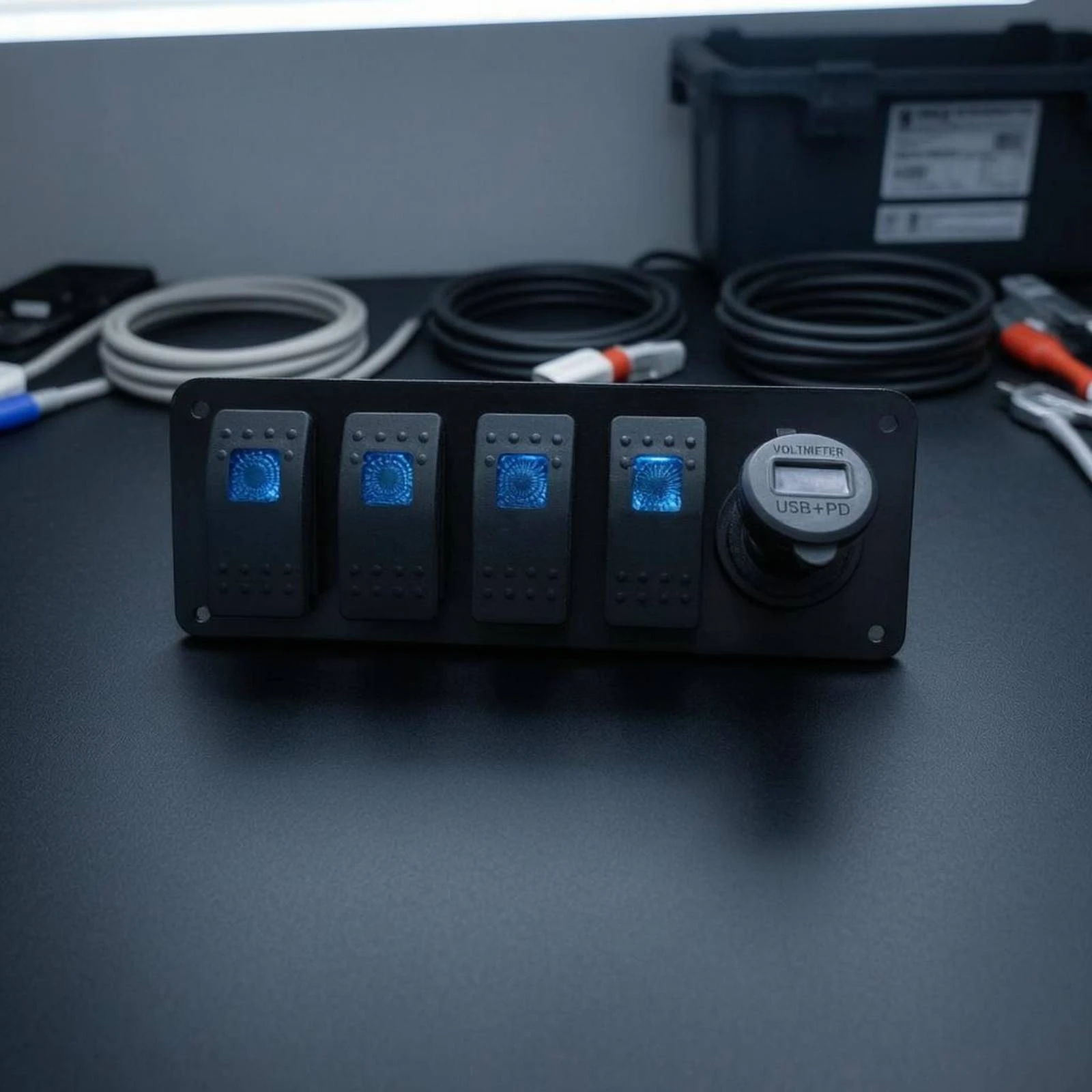 

Bilge Pump Buoyant Control Universal Serial Bus Charging Port Automatic Bilge Pump Aquatic Toggle Control Panel Ignition