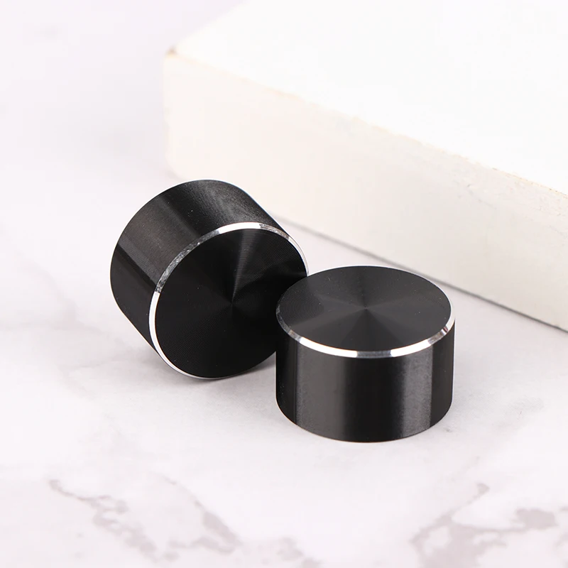 1Pcs 22x12mm 6mm D-Type Shaft Hole Potentiometer Control Knob For Volume Tone Knobs Black