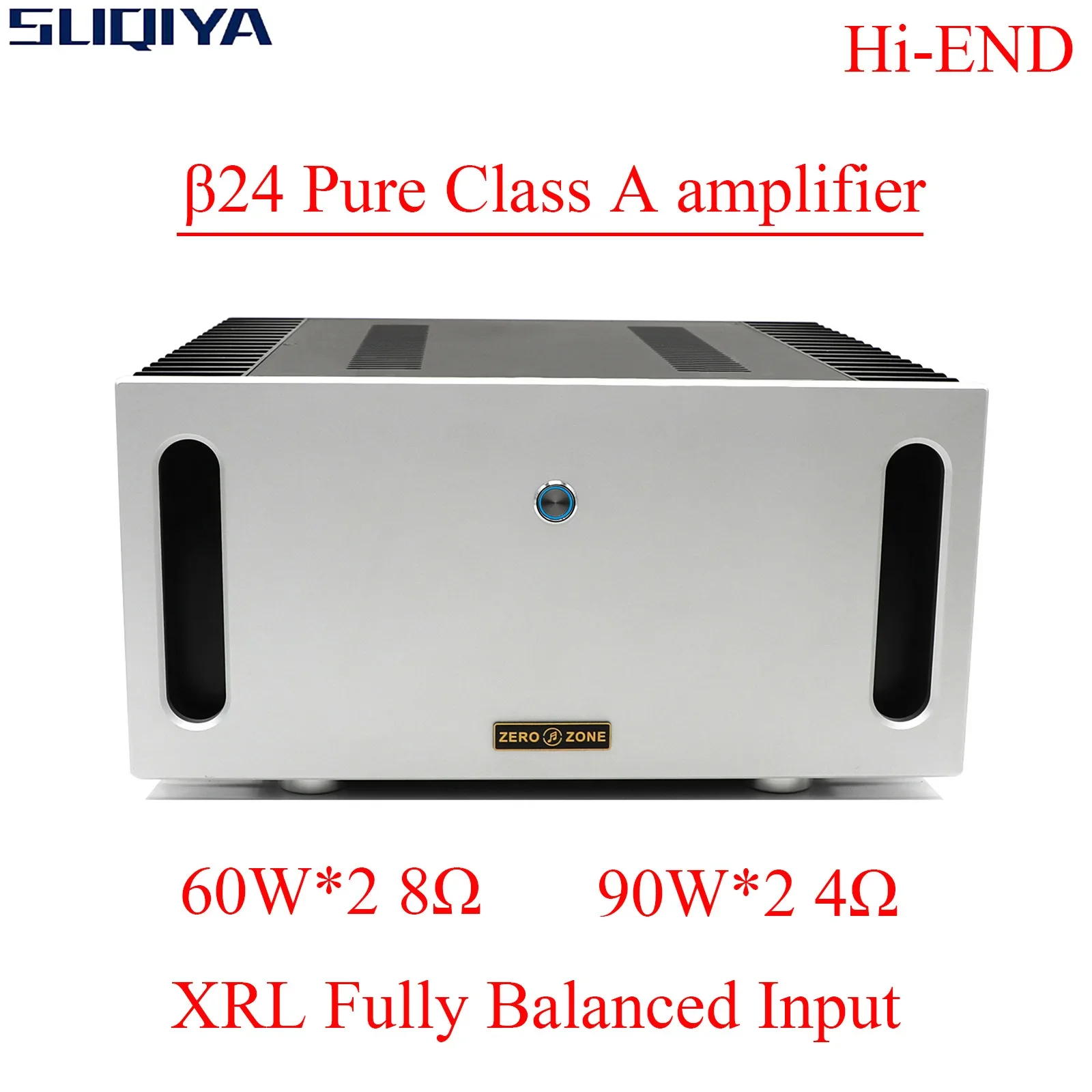 

SUQIYA-HI-END B24 Full Balance Pure Class A Power Amplifier Machine (Refer to Beta 24 β24 Circuit) XRL Input 60W*2 8Ω 90W*2 4Ω