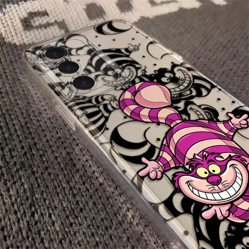 Funda blanda transparente para Samsung Galaxy S10 Plus S25 Ultra Note 10 20 Ultra S20 S24 FE S23 S21 S22 Alicia en el país de las Maravillas