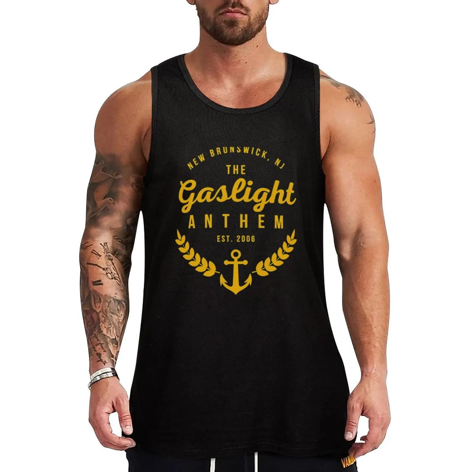 Gaslight Anthem Est. 2006 Tank Top gym cotton t-shirts man bodybuilding t-shirt fashion 2024 man