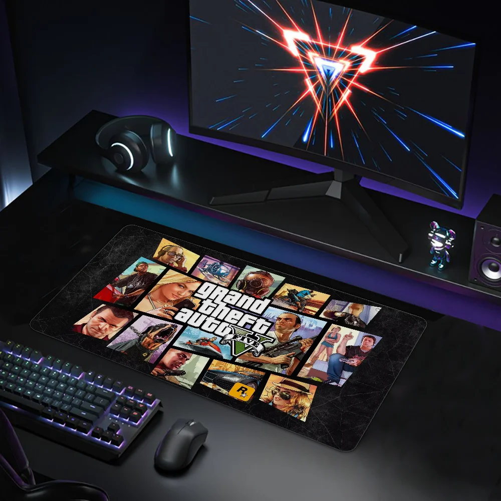 

Big Mouse Pad Gaming Accessories Xxl Extended Mats Offices Rug Esports Anime Gamer Mause Mousepad G-gta5 Mouspad Deskmat Desk