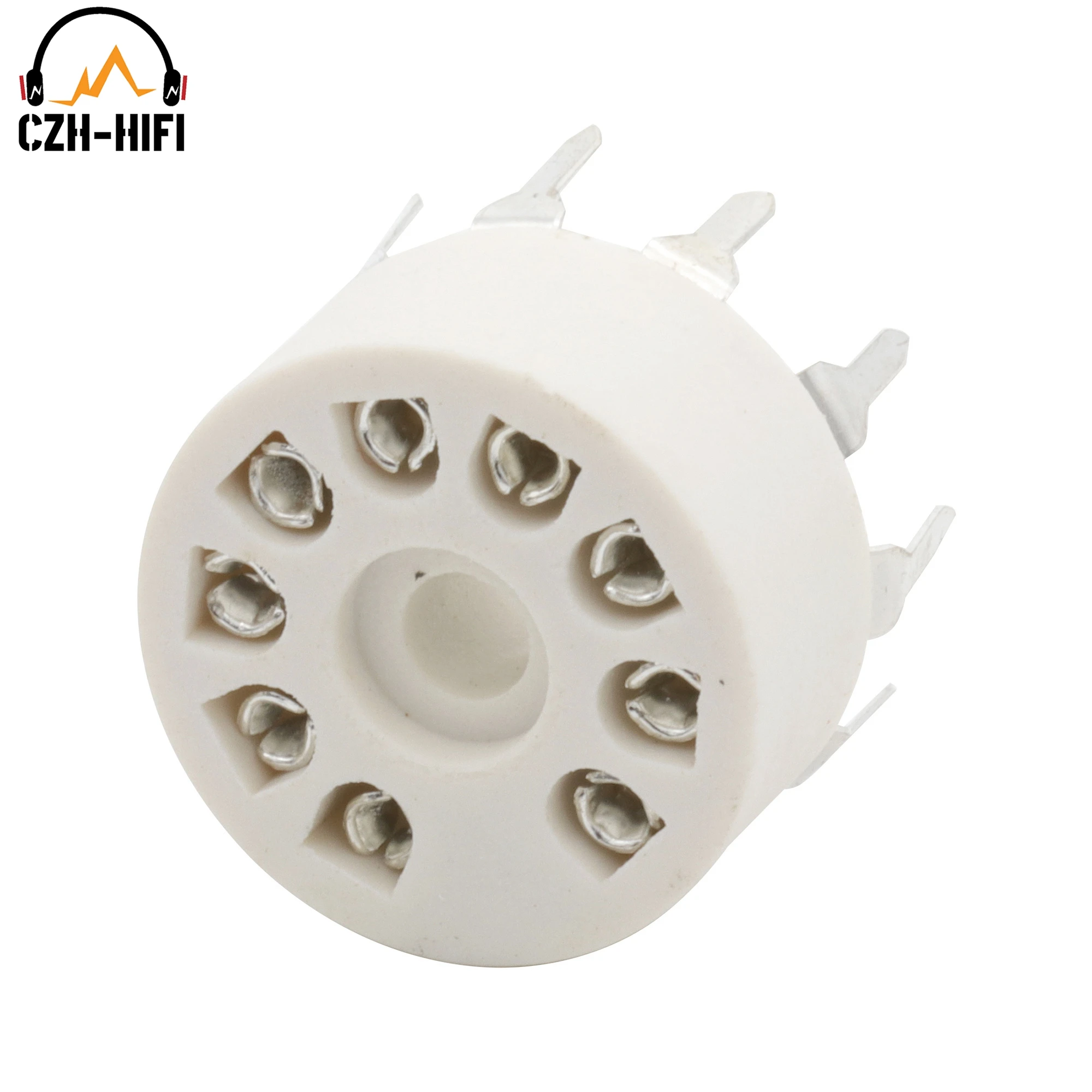 10 stücke 9pin B9A Rohr Buchse Kunststoff Ventil Basis für 12AX7 12AT7 12AU7 EL84 6N1 6570 6922 6DJ8 6N1 ECC83 ECC82 Verstärker PCB Mount – Detail 7