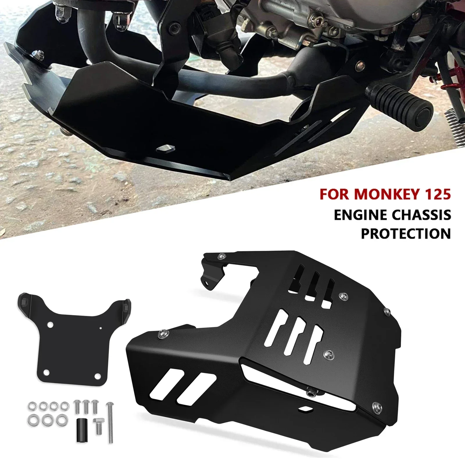 For MONKEY125 2021-2023 Motorcycle Accessories MONKEY 125 Chassis Plates Guard Engine Base Protector Cover