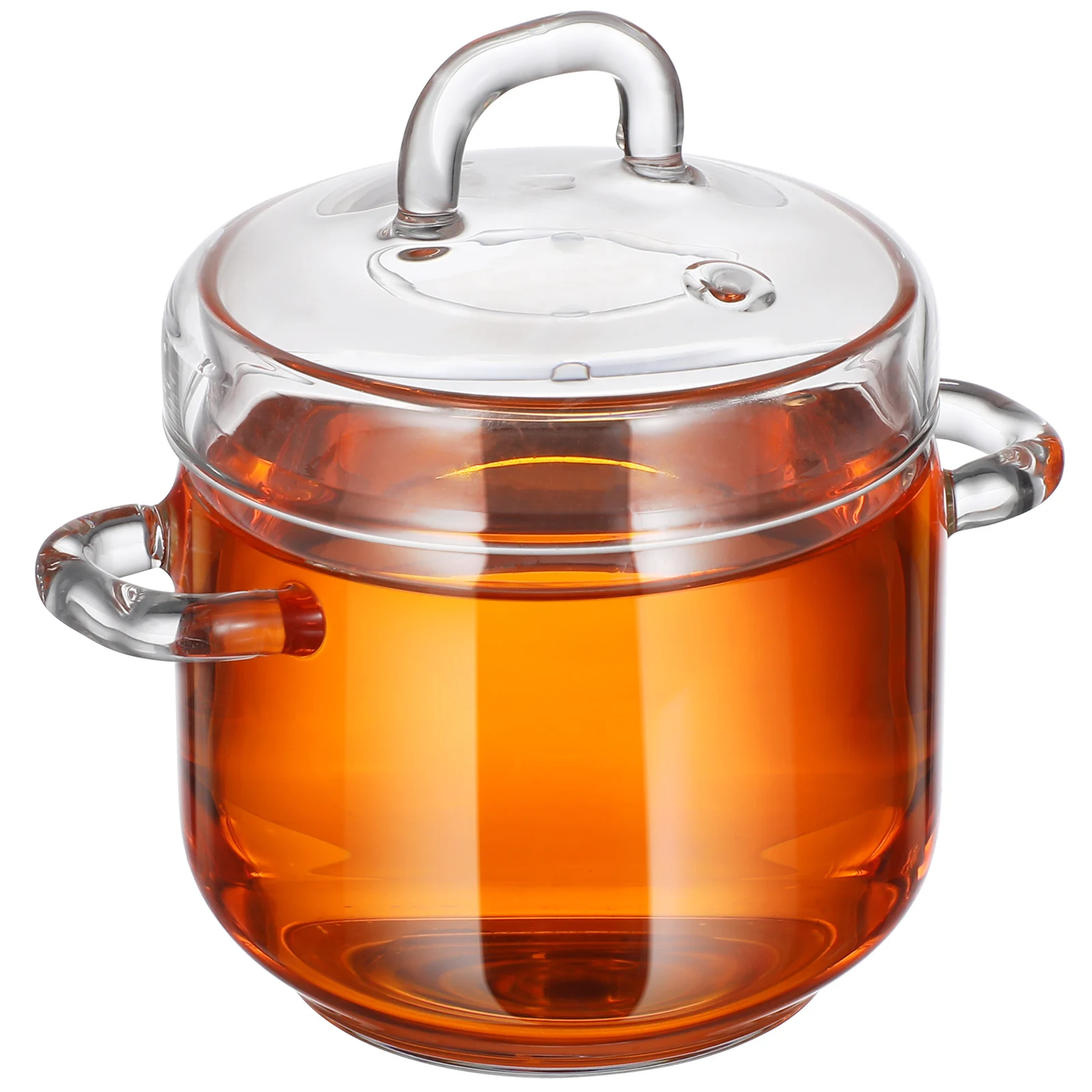 

Casserole Pot with Lid Glass Saucepan Cooking Pots Stovetop Simmer Kettle Transparent Lids Baby