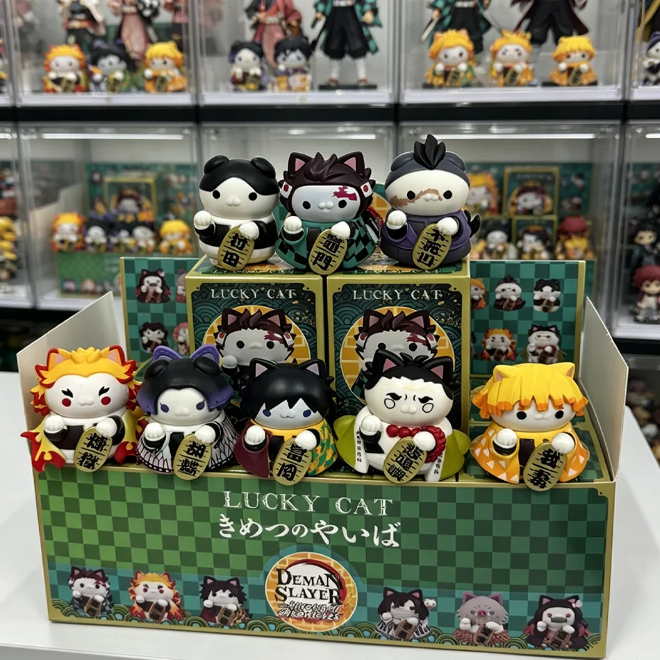 

In Stock Demon Slayer MH MEGA CAT Ver.1 Blind Box Q Version Figure Doll Collectible Ornament Gift