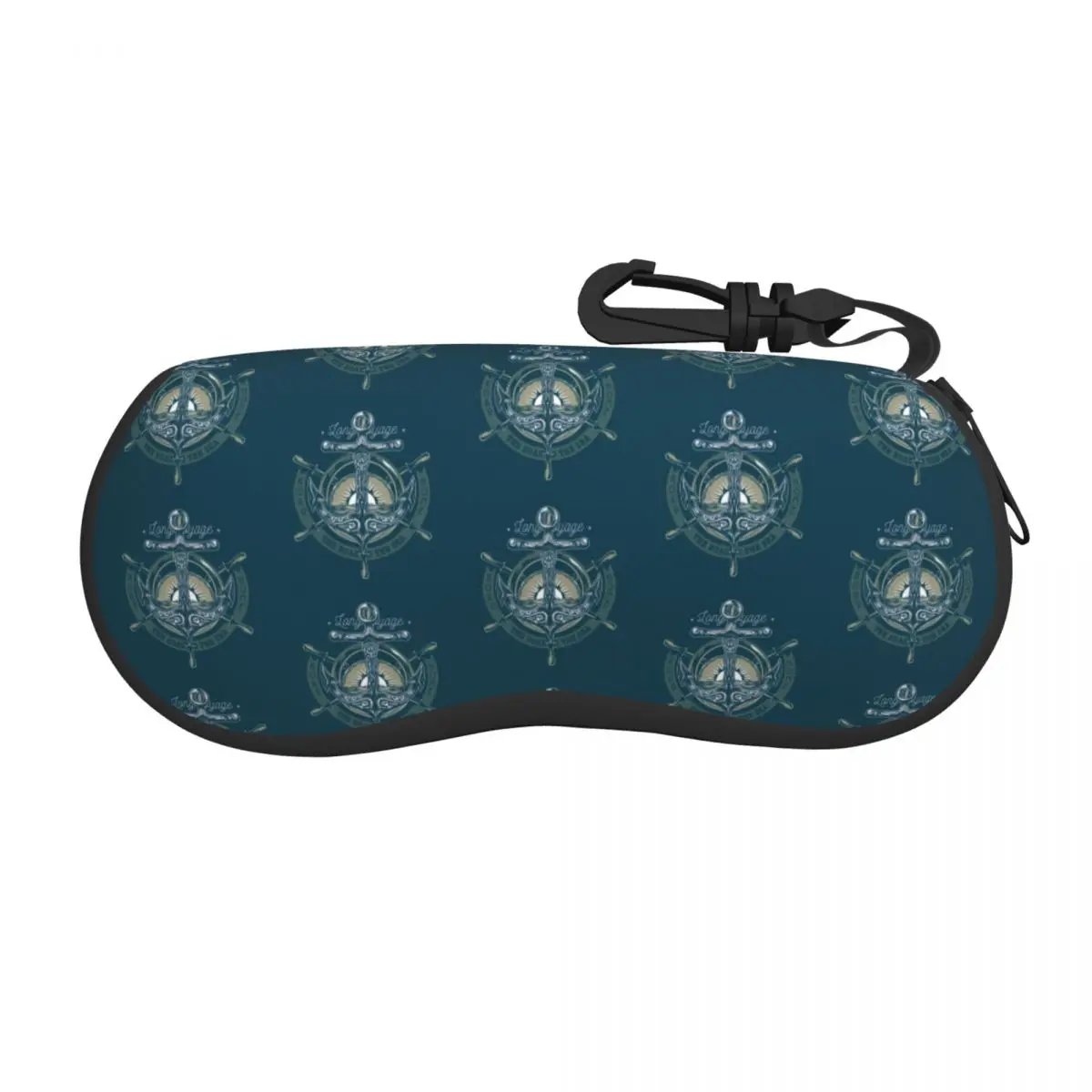 

Custom Retro Vintage Nautical Anchor Shell Glasses Case Unisex Travel Sailor Eyeglasses Case Sunglasses Protector Box