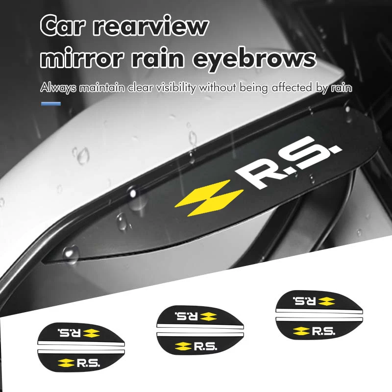 

2pcs Car Rearview Mirror Guard PVC Waterproof Rainproof Rain Brow For Renault Clio Arkana Captur Twingo Talisman RS Logan Duster