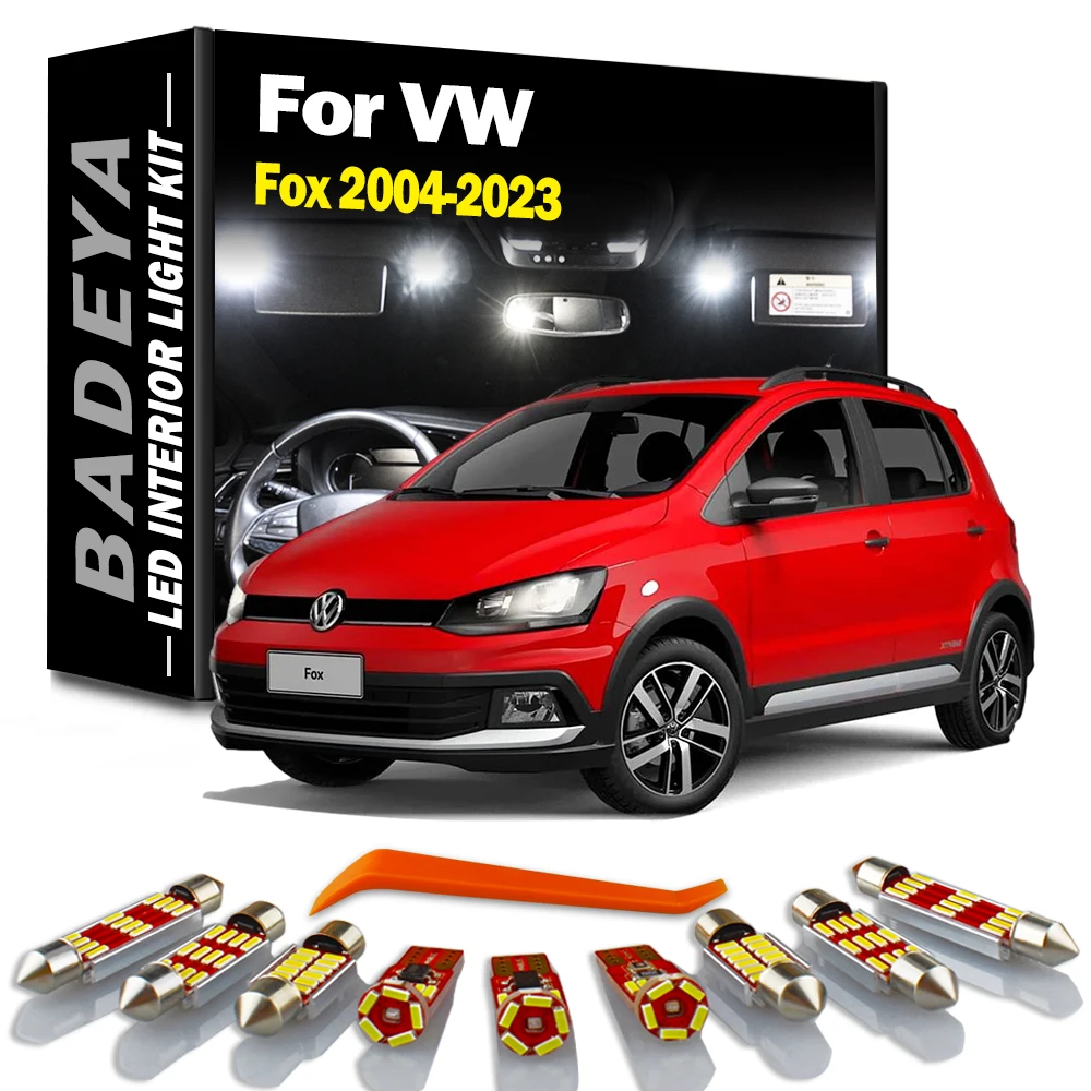 BADEYA No Error LED Interior Trunk Light Kit For VW Volkswagen Fox 2004- 2018 2019 2020 2022 2023 Reading Bulbs Car Accessories