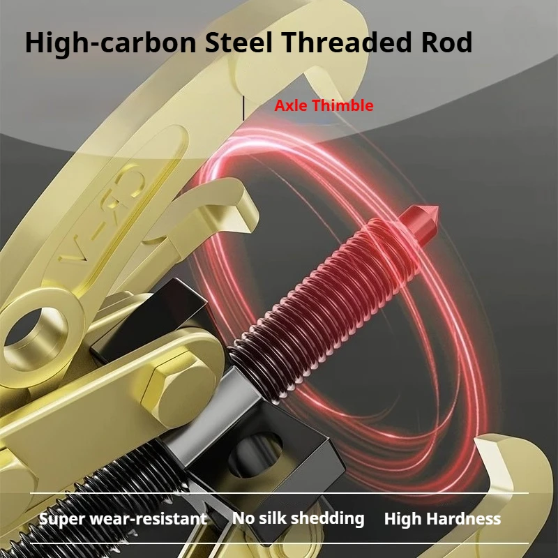 Three-jaw Auto Gear Puller Adjustable Car Bearing Puller Heavy Duty Automobile Pulley Removal Tool Repair Disassembly Tools