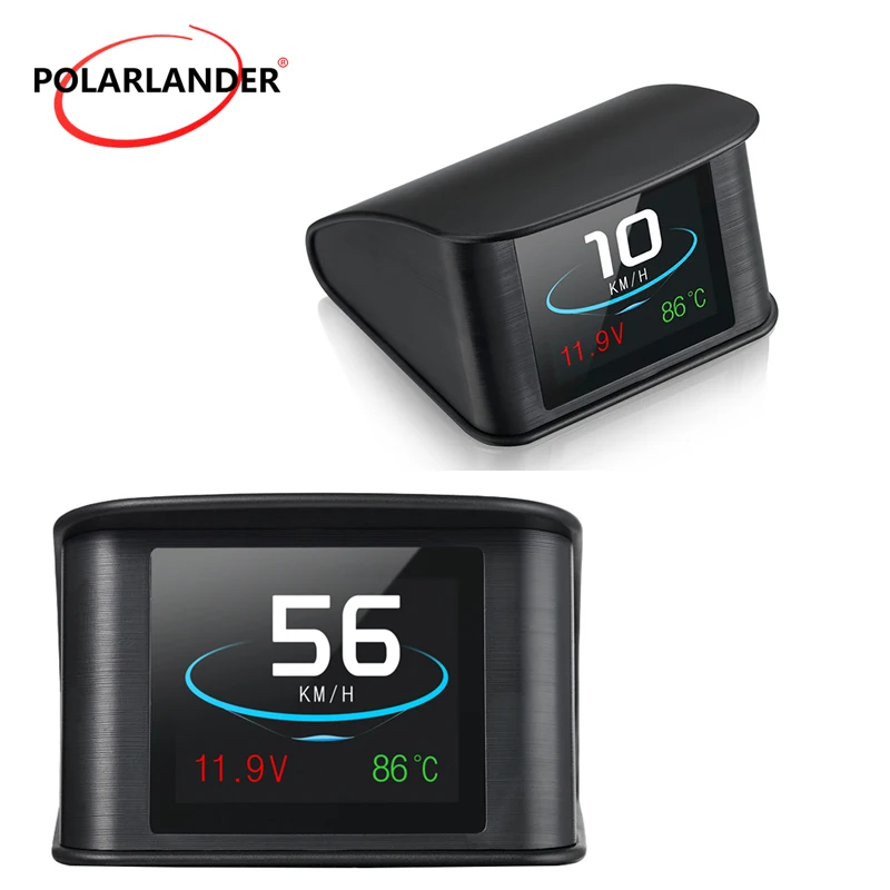 P10 OBD‑II Smart Car Digital Meter Plug‑and‑Play Multi‑Alarm KM‑Mile Switch OBD Diagnostic Tool