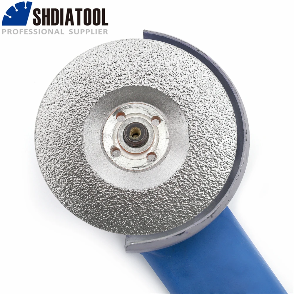 SHDIATOOL 1pc 4inch Diamond Cup Wheel Dia100mm Convex Grinding Wheel Milling Marble Stone Steel Granite Angle Grinder Plate