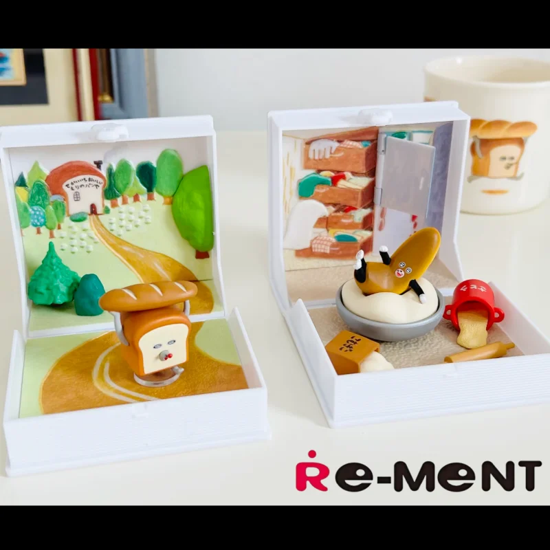 레멘트 미니어처 브레드 티프 장면 놀이용 블라인드 박스 트렌디한 데스크탑 장식 그림책 세계에서의 신상품