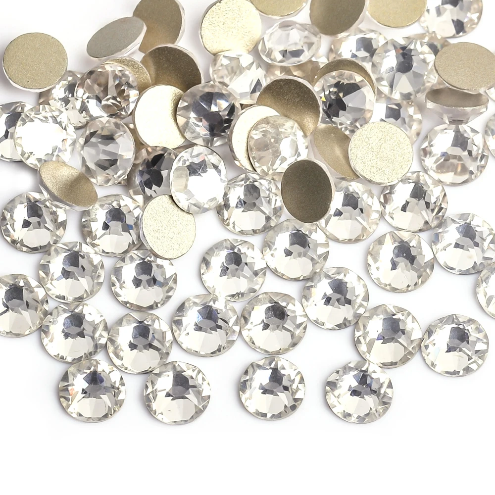 8Big+8Small All Size Excellent Best Quality Crystal AB Nail Rhinestone Flatback Non Hot Fix Rhinestones 2088 Style 16 Cut Facets