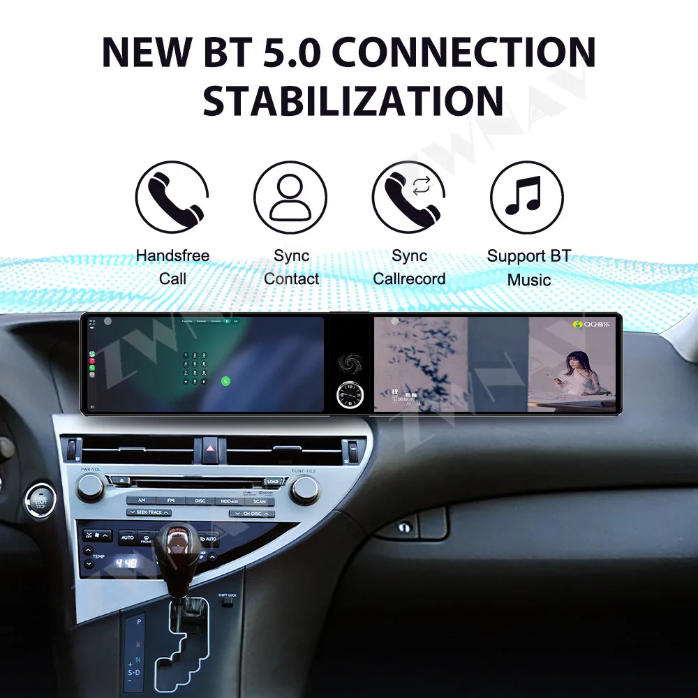 Vivid Dual 12.3 Inch HD Car Screen For Lexus RX 300/330/350 2003-2009 Android 13 Car Multimedia Player DSP CarPlay GPS Navi