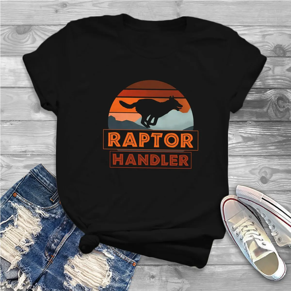 Malinois Dog Raptor Handler Tshirt Graphic Women Tops Vintage Goth Fibre Harajuku Polyester T Shirt