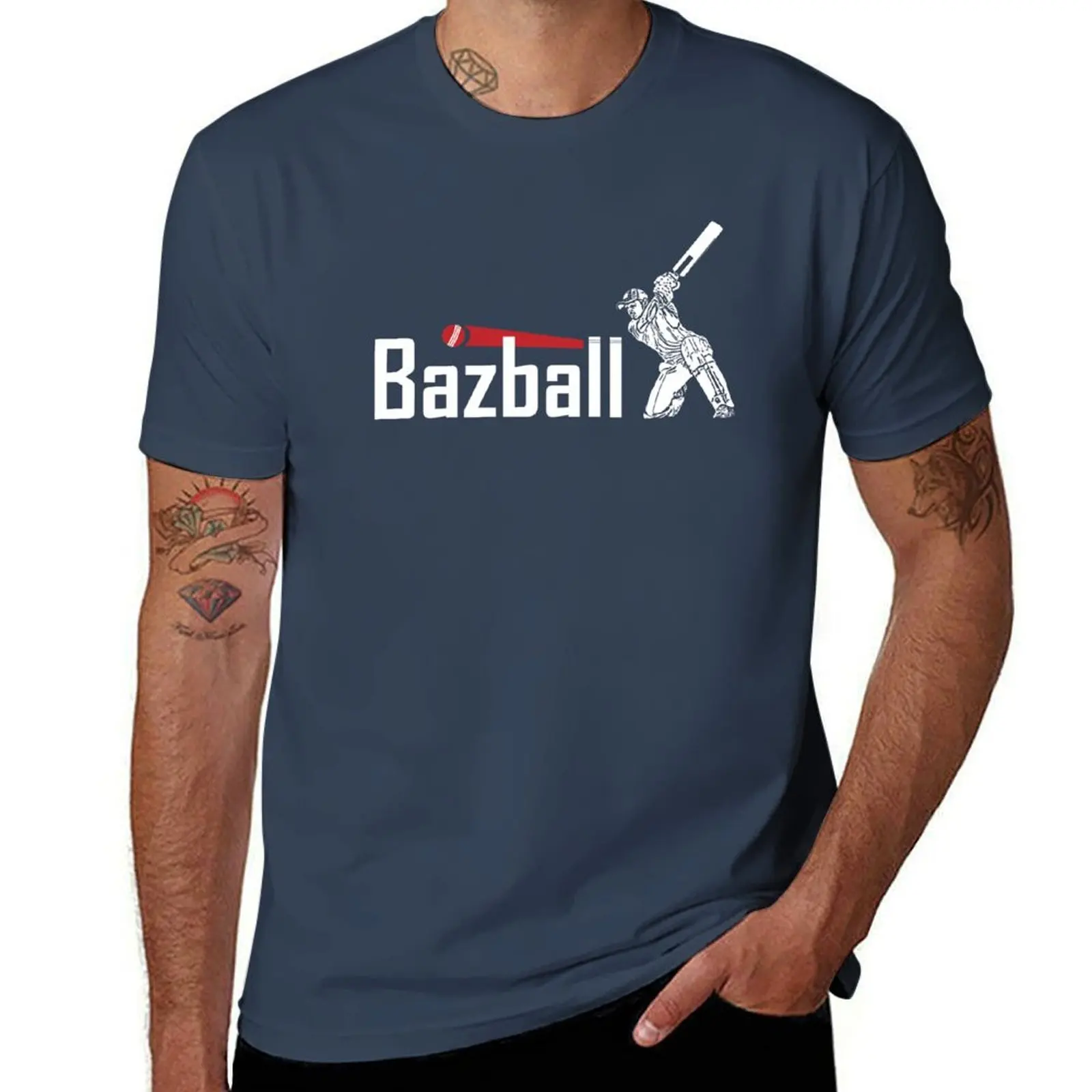 

Bazball - England Cricket T-Shirt t shirts with prints man t shirt summer man t shirts cotton T-Shirt