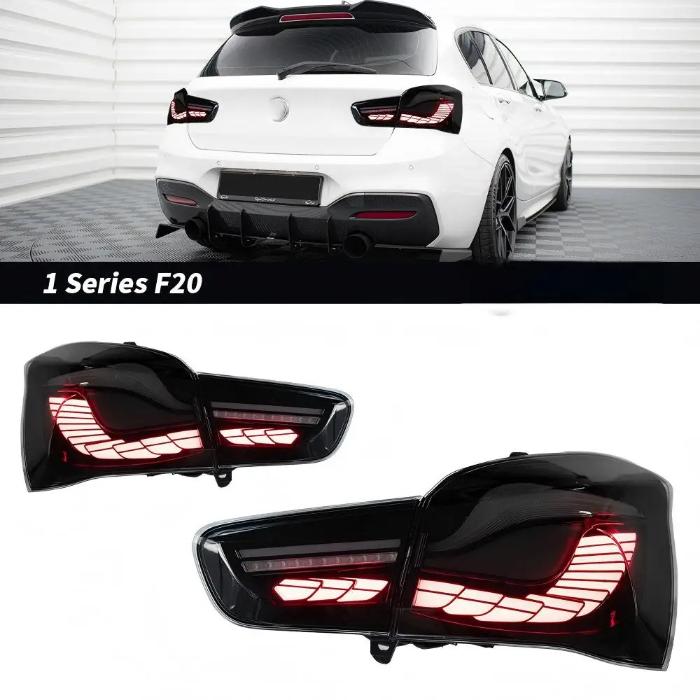 Taillights for BMW 1 Series F20 F21 118i 120i LED Taillights 2015-2018 the Newest Design Plug and Play GTS Style Rear Lights