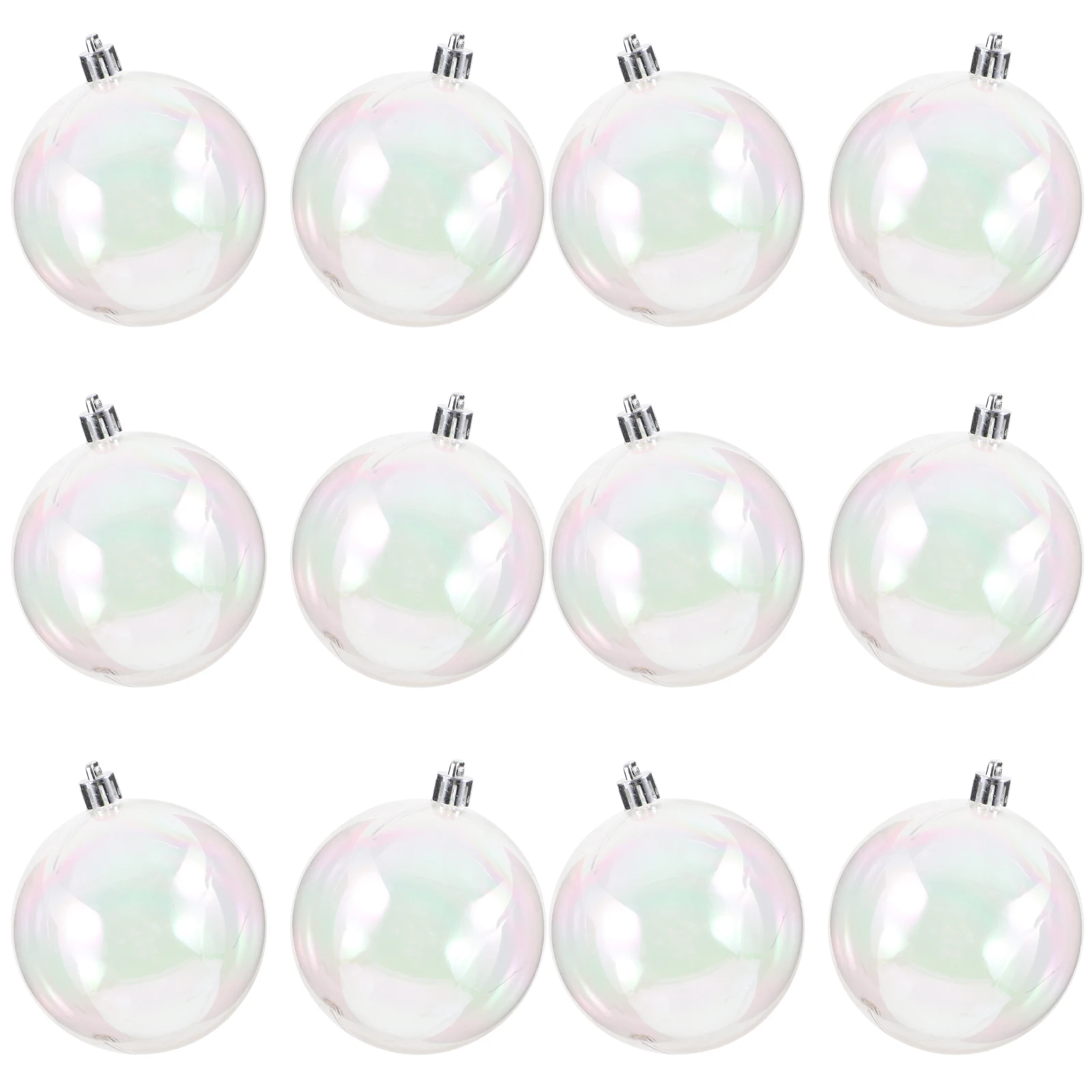 

12pcs Christmas Decoration Ball Baubles Pearl Bubble Plastic Party Xmas Tree Ornament Hanging Gadgets