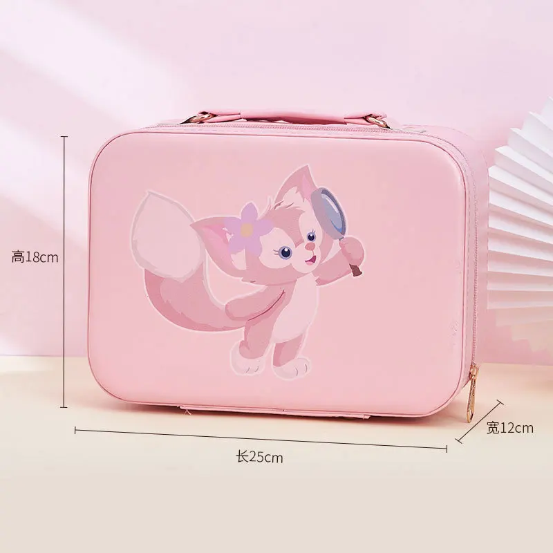 

1pcsfor KulomiHigh appearance level cartoon makeup box girl portable skin care products finishing storage box large capacity lea