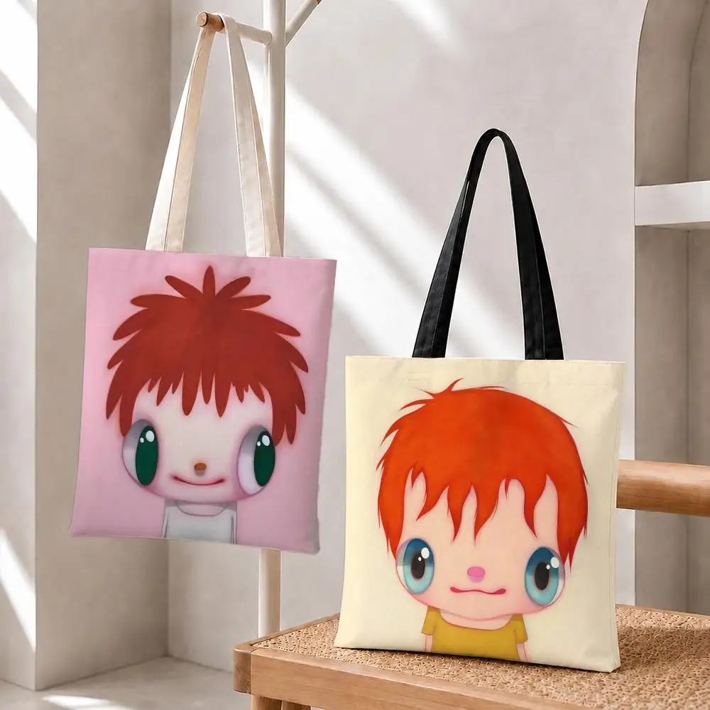 Artist Javier Calleja Storage Bags Storage Bags Foldable Canvas Tote Bag, Reusable Fashion Shopping Bag for Women