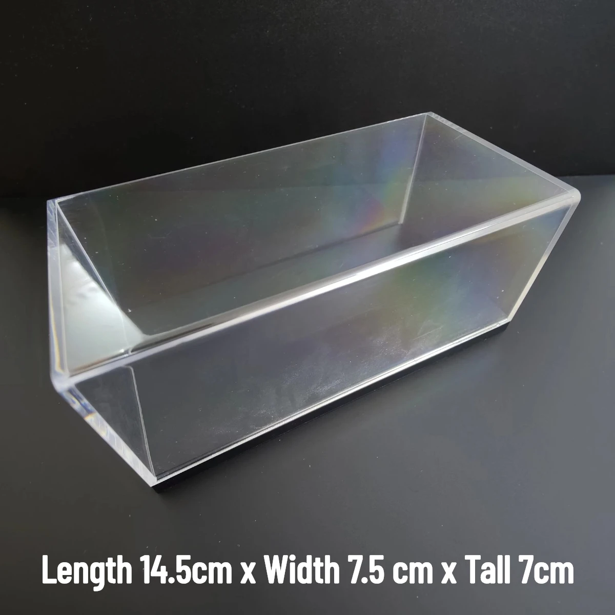 Estuche de cubierta dura de acrílico transparente, caja de exhibición de PVC para escala 1:43, 1:64, modelo de coche, figura coleccionable, protección de juguetes en miniatura