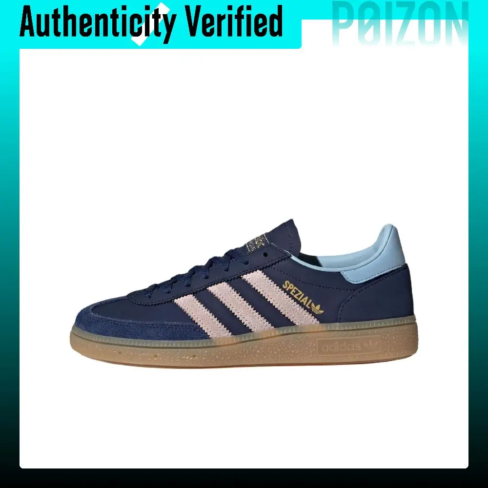 Adidas Originals HANDBALL SPEZIAL Leather Low top German Army Trainers Women's Dark Blue JR0851