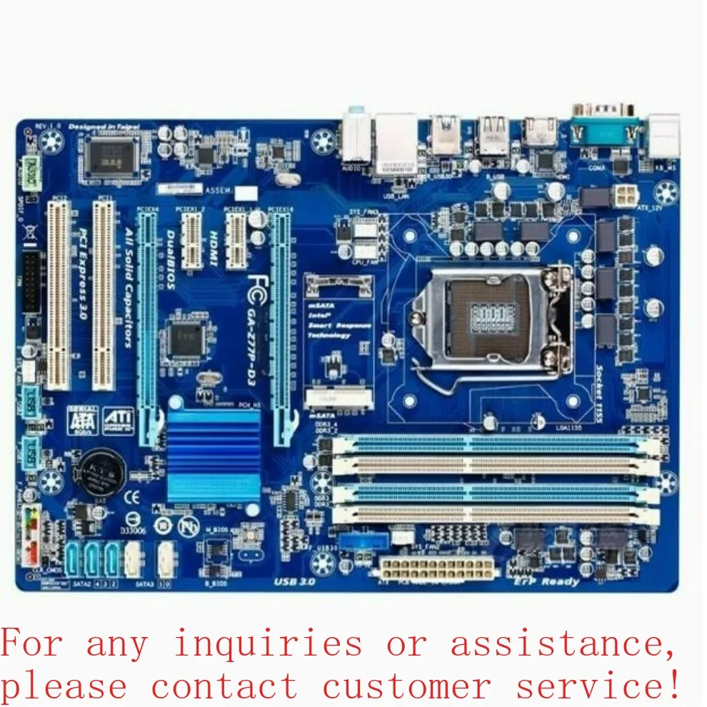 For ASUS H61 B75 Z77 Z68 H77 P67 original 1155 pin brand desktop computer main board set(store no. 0477)