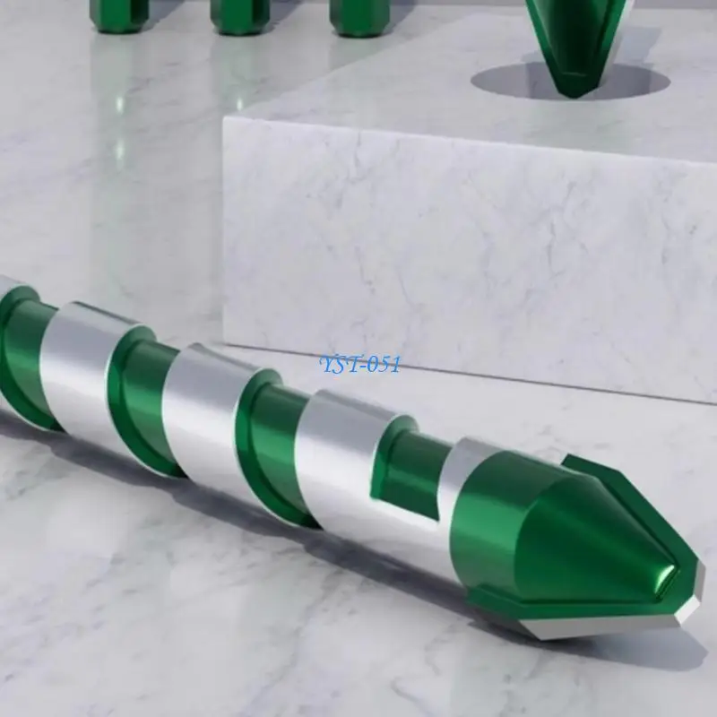 E15A 고강도 베벨 특수 편심 트위스트 드릴 비트 세트 돌/유리/대리석/타일 6/8/10/12mm 용 4Pcs 비트 세트