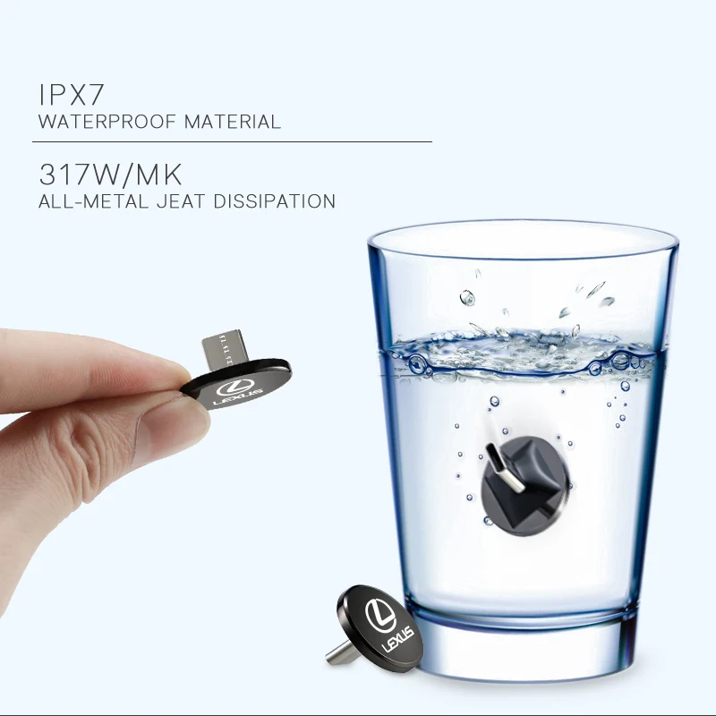سيارة نوع C محرك فلاش USB OTG 2.0 مايكرو USB محرك بندريف لكزس F SPORT LBX NX RX 350h 450h ES UX 300e GS GX IS LS LX CT
